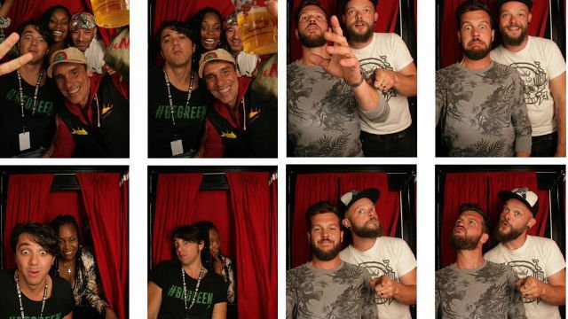 Manu Chao et sa bande et Claudio Capéo se sont prêtés au jeu du photomaton solidaire.