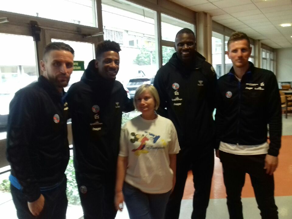 Visite du Racing Club de Strasbourg aux enfants