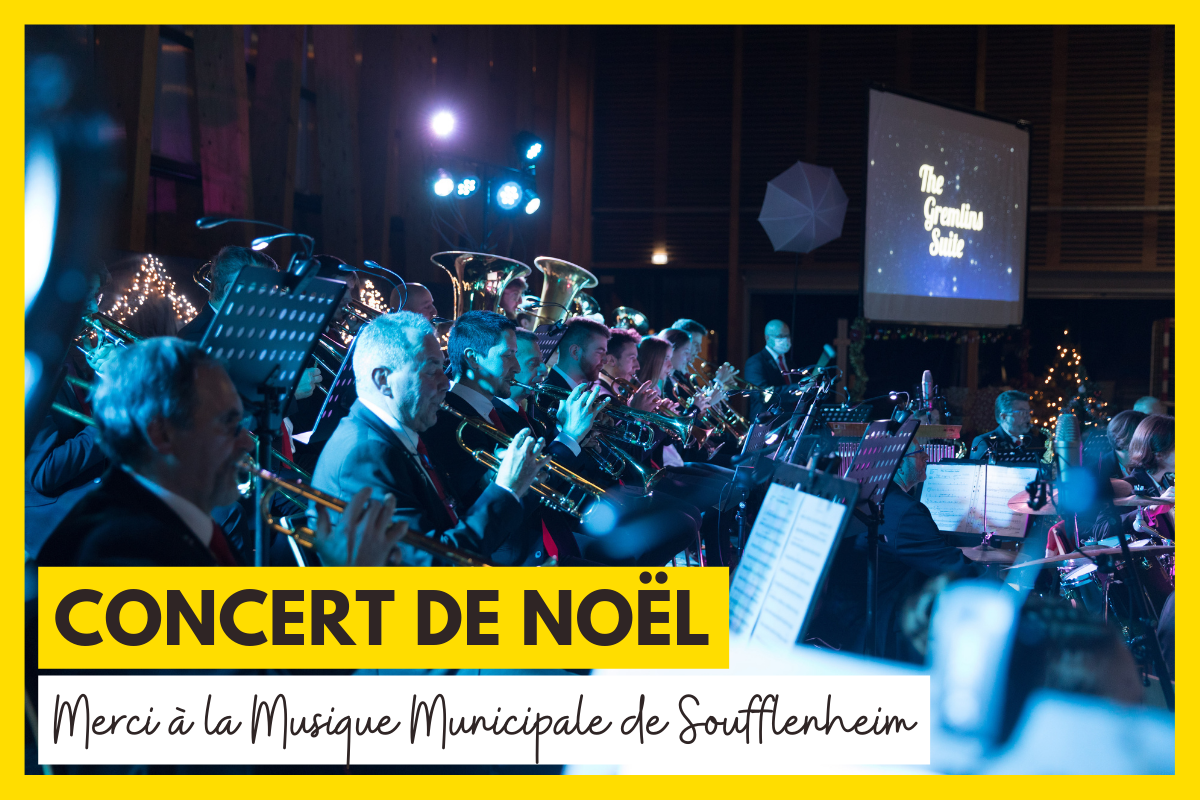 le concert de noël de la musique municipale de soufflenheim pour l'association